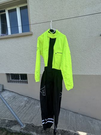 Regenschutz Anzug Racer Grösse S Neongelb Schwarz