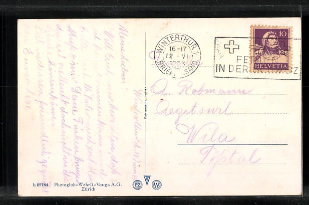 Cartoline postali: Winterthur, Kantonsspital, Hauptgebäude – Usato da Berlin venduto da bartko-reher 1