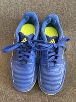 Adidas Hallenschuhe blau gelb Grösse 32 guter Zustand