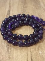 1 Strang Natürliche 5A Amethyst Stein 8 mm
