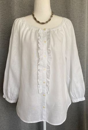 Lauren Ralph Lauren Leinenbluse Grösse M
