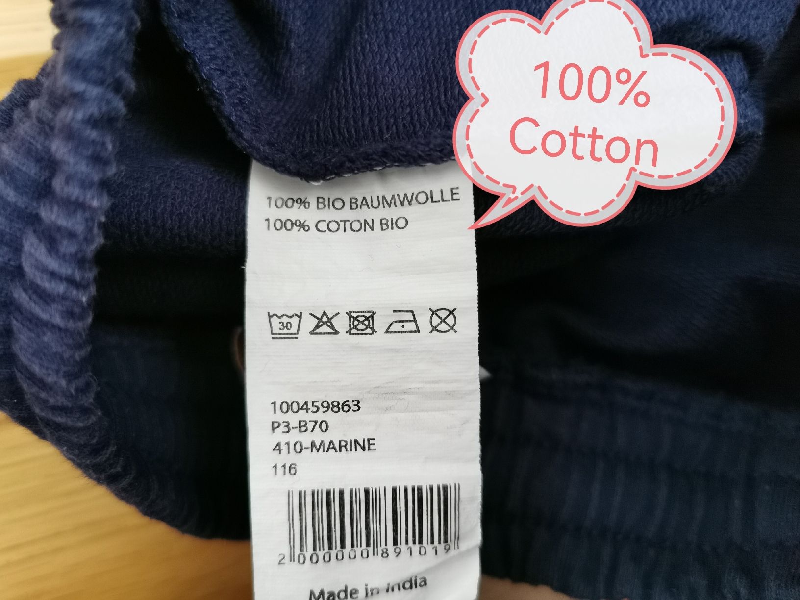 Manor Pantaloni: Manor Shorts mit Smiley, Grösse 116, 100% Baumwolle – Usato da Seuzach venduto da Tureda 4