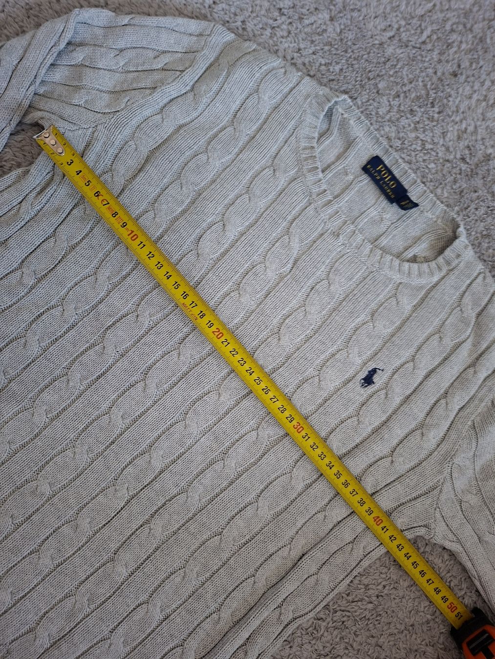 Ralph Lauren Pulls & Sweat-shirts: Pull torsadée Ralph Lauren gris coton taille S  – D'occasion à Renens VD par ser_j2fn 2