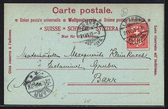 Cartoline postali: Mondschein-AK Luzern, Teilansicht mit Ki – Usato da Berlin venduto da bartko-reher 1