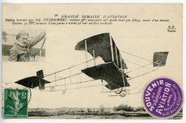 Frankreich Vignette Havre Rund Aviation 1910 Flugwochen