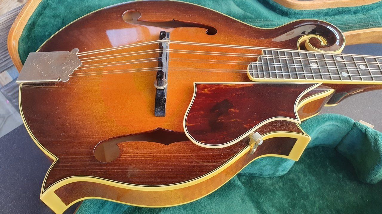 Washburn Strumenti musicali: Mandoline Washburn M-4S Jethro Burns – Usato da Biembach venduto da Musiksalander 7