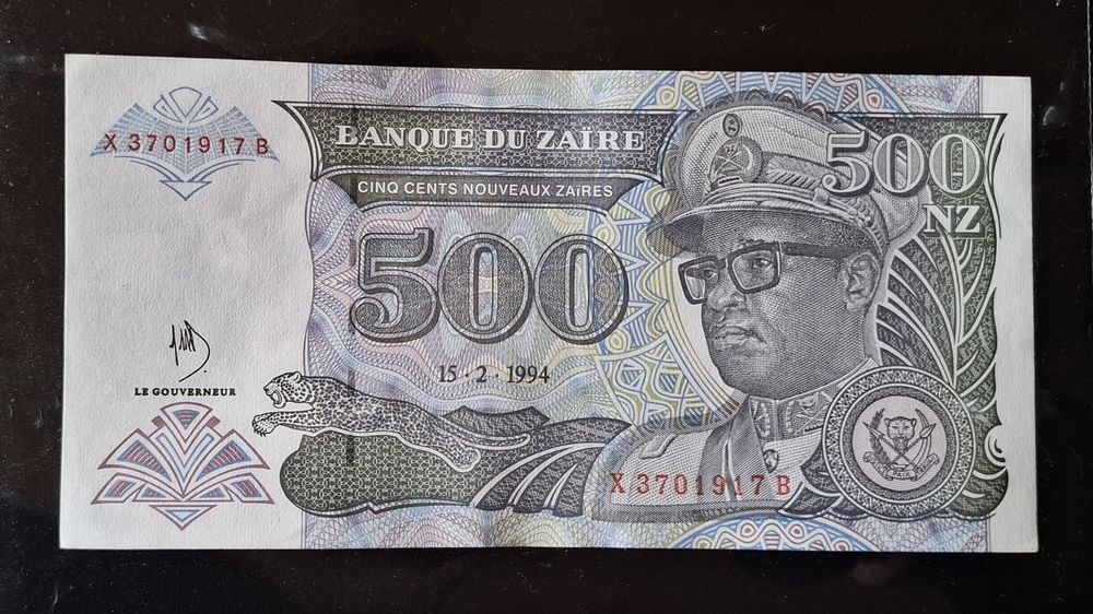 Billet Zaire 500 Nouveaux Zaïres 15-2-1994 1