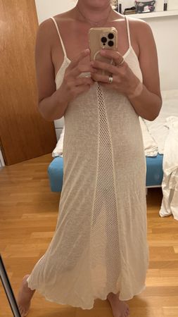 Sommerliches Maxikleid von Pull&Bear, Grösse M, Beige