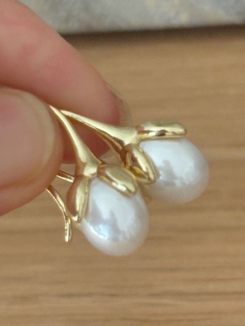 Ohrringe & -stecker: Luxus Elegante Ohrstecker  Kunstperlen Farbe: Gold – Neu (gemäss Beschreibung) aus Biel-Bienne von Roserosse13 1
