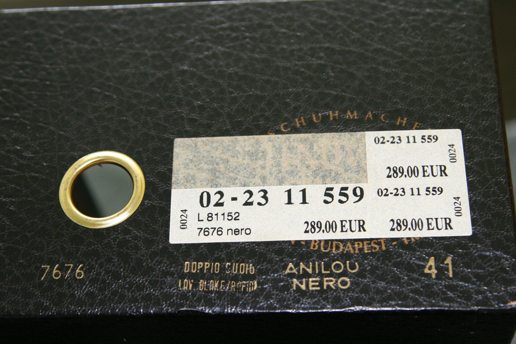 Scarpe da uomo: Herrenschuh Budapester - Der Klassiker, schwarz, Gr. 41 – Usato da Büren an der Aare venduto da Sabinem71 8