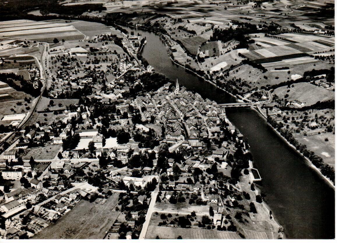 Cartoline postali: Flugaufnahme Diessenhofen – Usato da Wolhusen venduto da Curver9