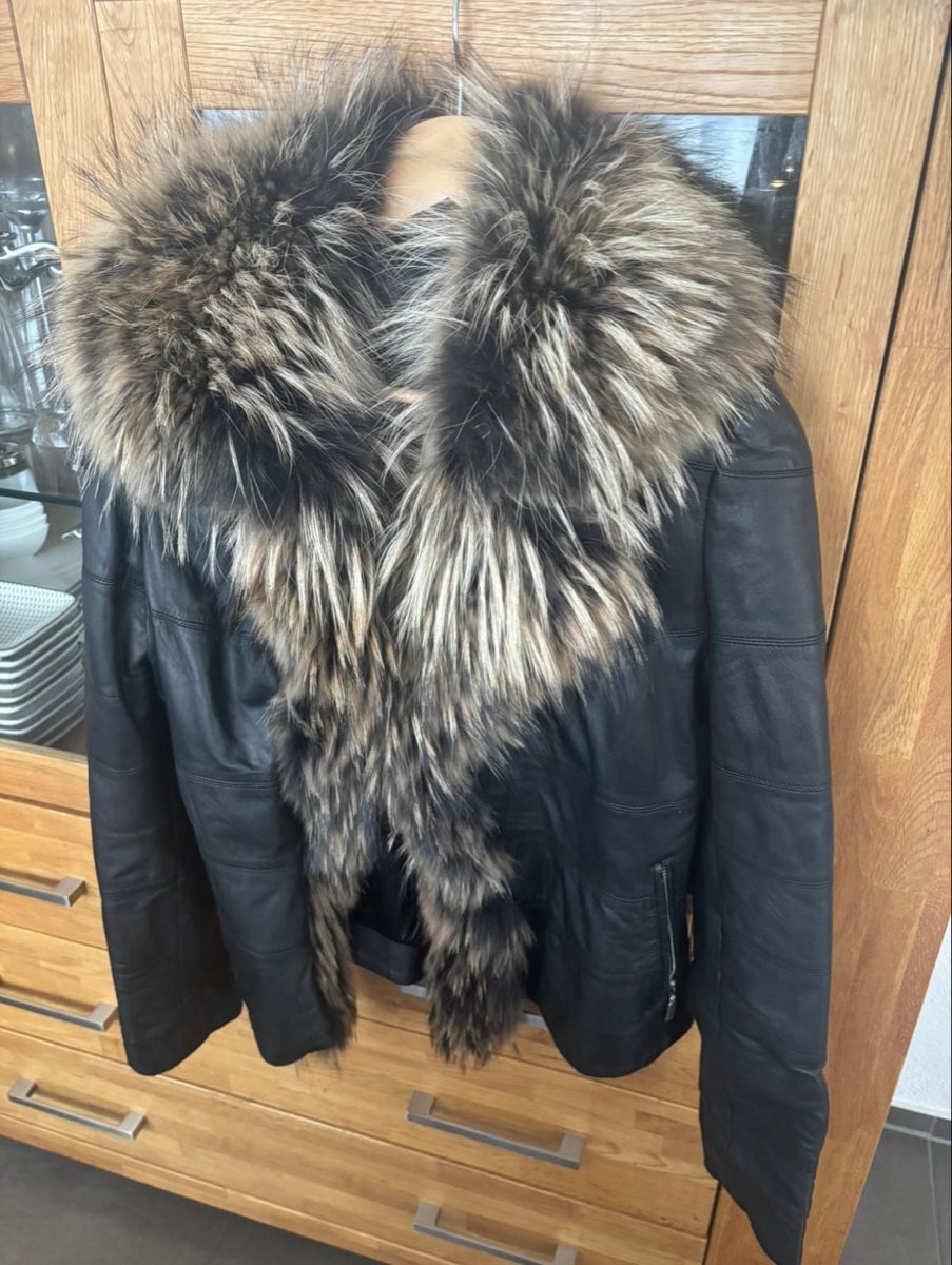 Jacken: Hirsch Lederjacke mit Pelz – Gebraucht aus Zug von Deks 6