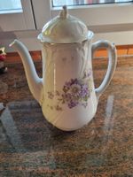 Biedermeie Kaffeekanne, Blumendekor, Porzellan, Top Zustand!