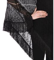 NP 450 Maje Poncho Spitzen Fransen zu Nile Free People *NEU*