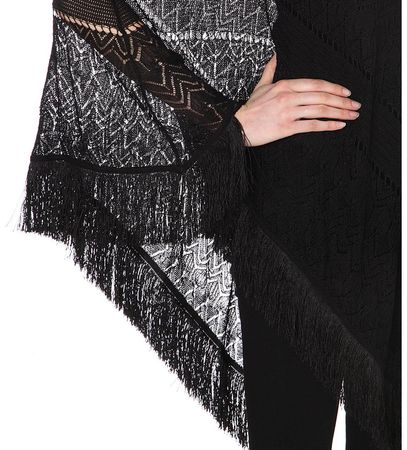 NP 450 Maje Poncho Spitzen Fransen zu Nile Free People *NEU*
