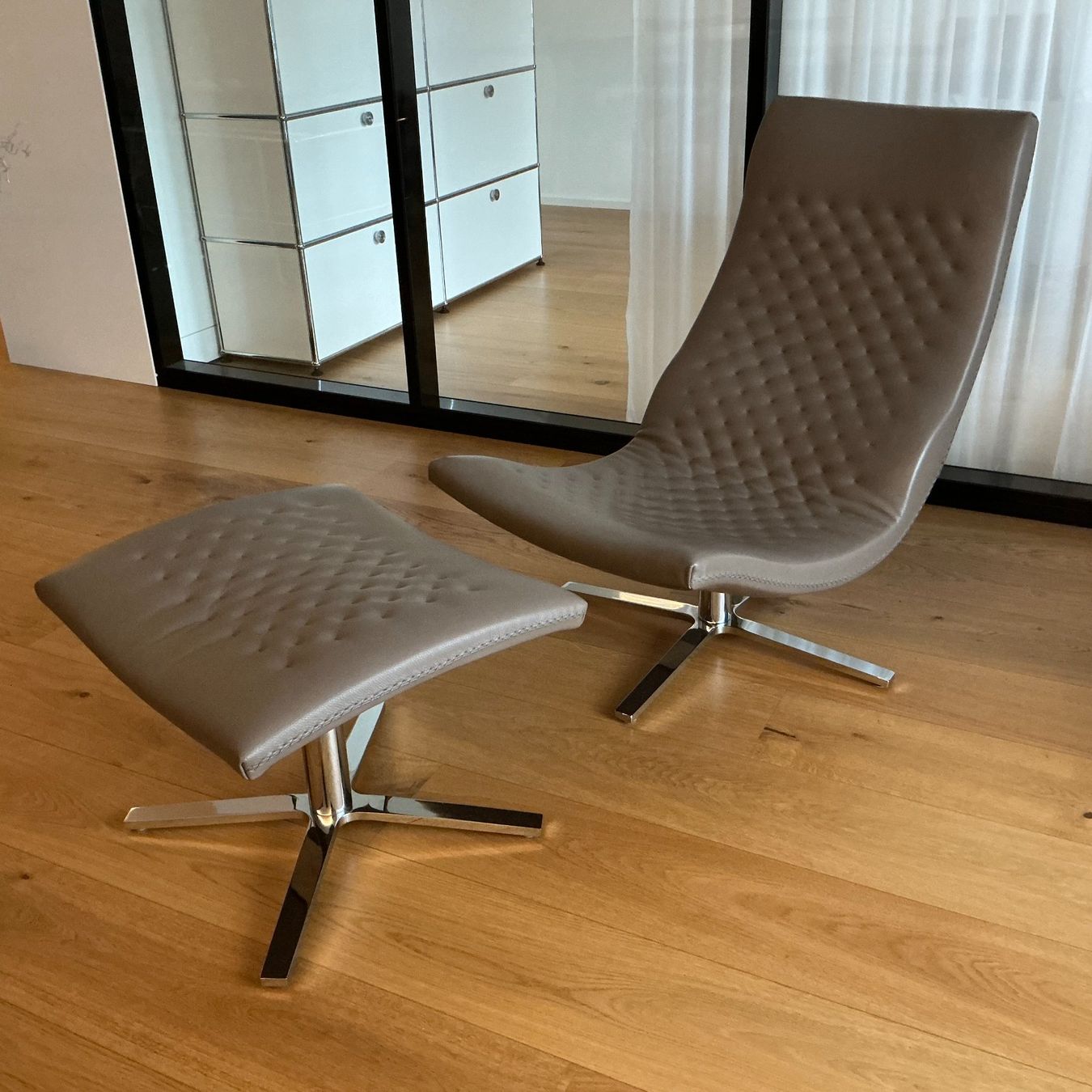 De Sede Poltrone: Design-Klassiker: De Sede DS-51 Sessel inkl. Hocker – Usato da Bern venduto da jul_hvd5