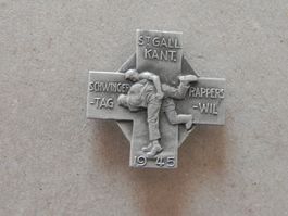 Abzeichen Kantonal Schwingfest Schwingen Rapperswil SG 1945