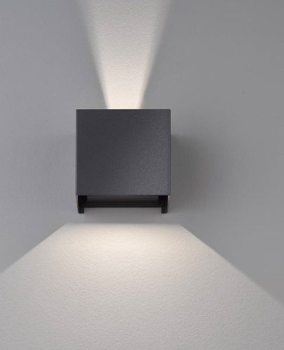 Lampade: Fischer & Honsel Function Wandleuchte, LED schwarz matt – Nuovo e nell'imballaggio originale da Zumikon venduto da Ssi01 1