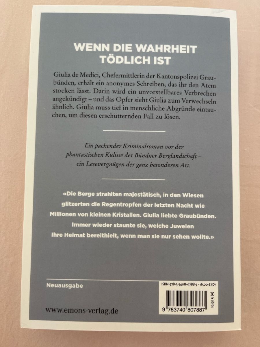 Livres: Kriminalroman Bündnerfleisch Philipp Gurt emons Neuhausgabe – Neuf avec emballage d'origine à Sins par lua_sb92 1