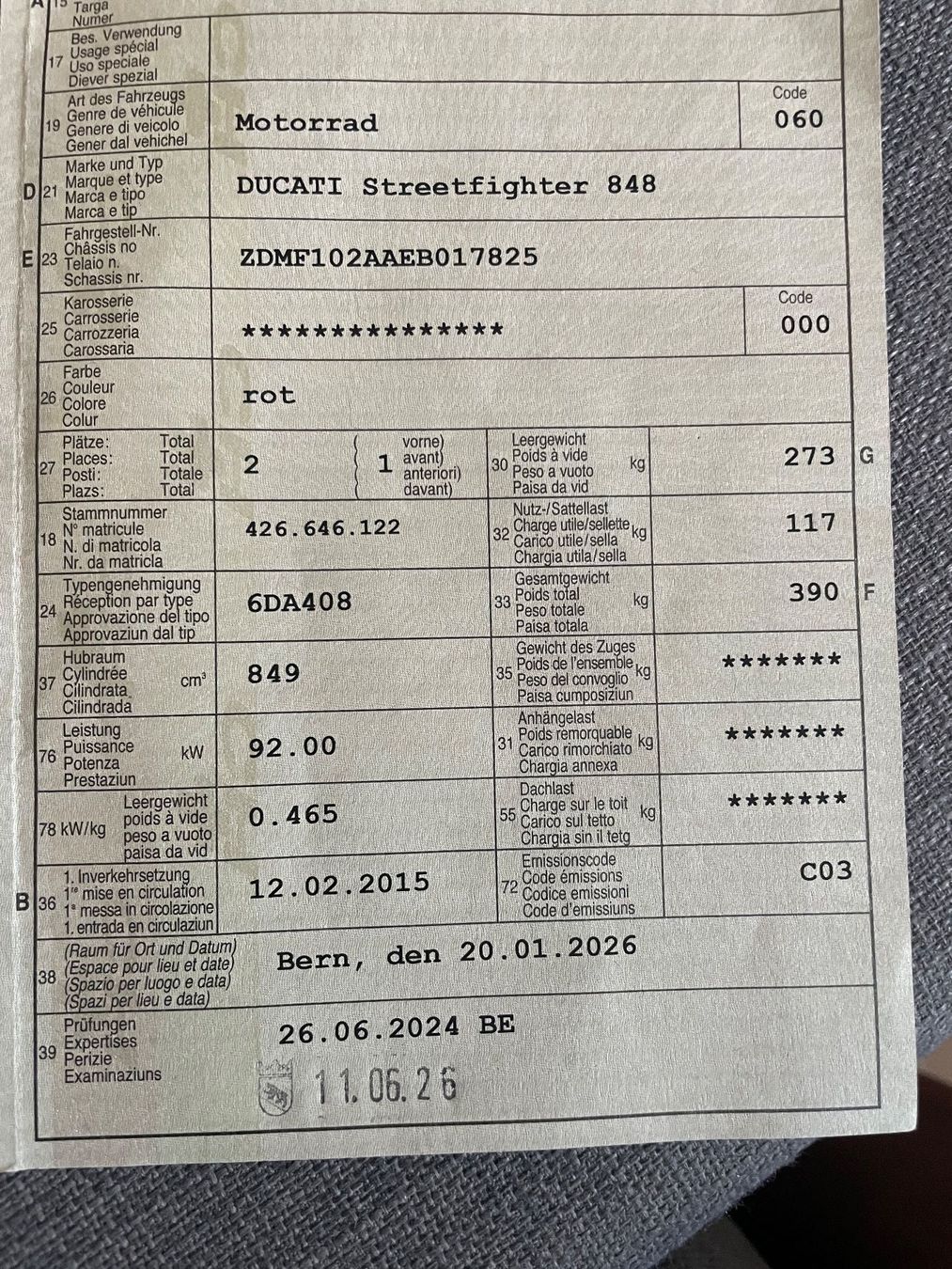 Ducati Strada: Ducati Streetfighter 848 – Usato da bern venduto da Manuel8320 8
