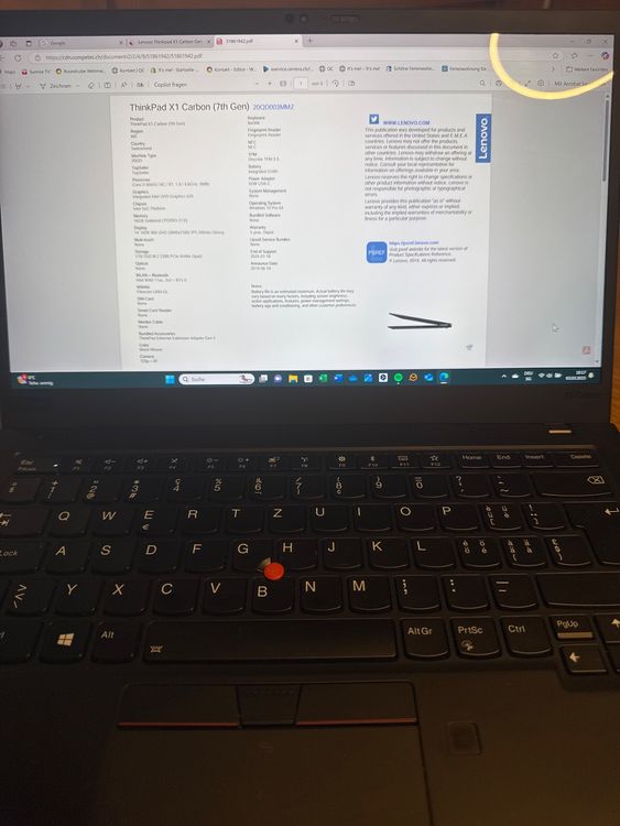 ThinkPad X1 Carbon 7th Gen. / Topzustand! 3
