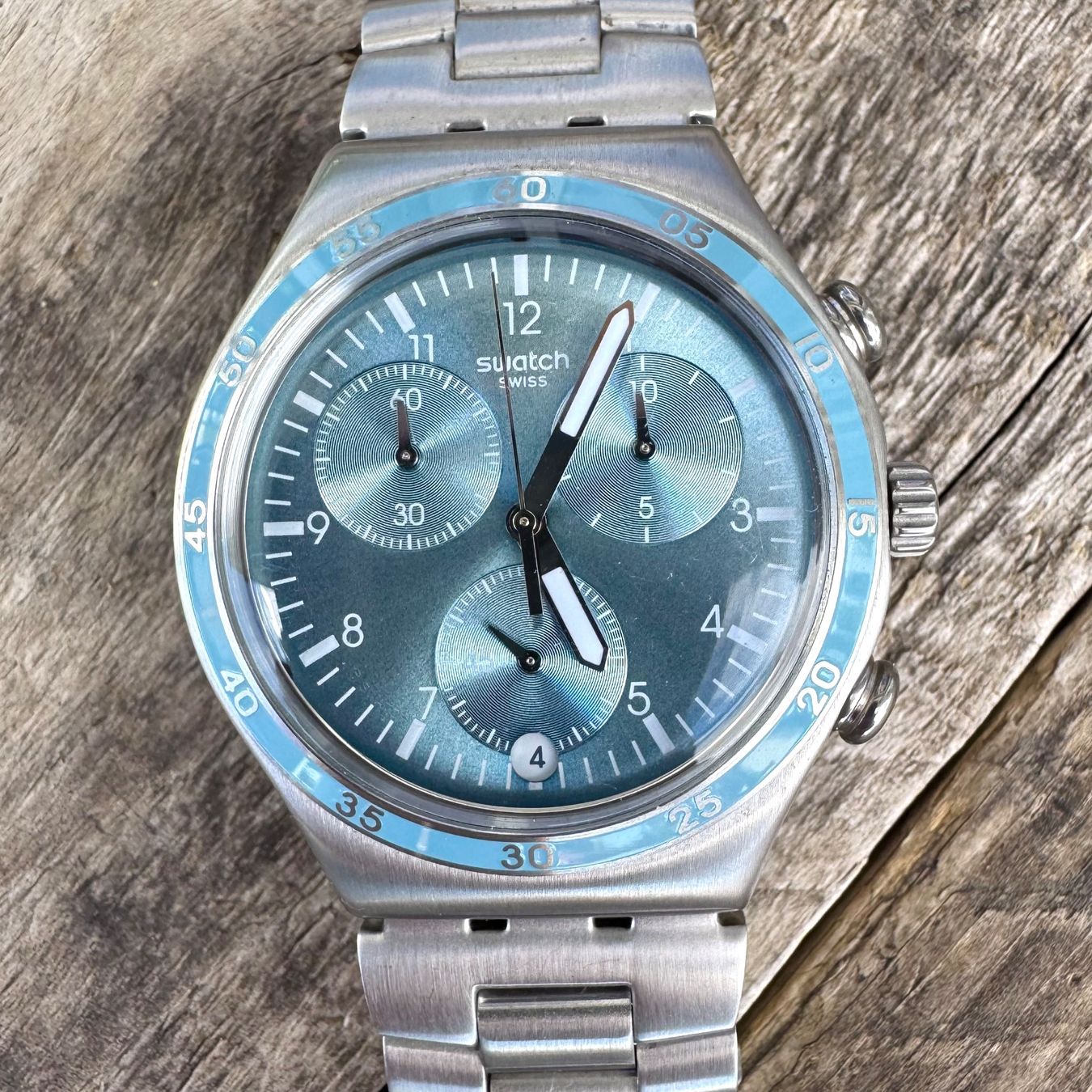 Swatch Orologi: Swatch Irony Chrono Clear Water Unworn – Nuovo (secondo la descrizione) da Arzier-Le Muids venduto da Anna_BM 3