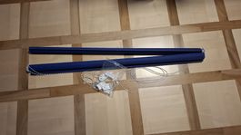 zwei Verdunkelungsrollos blau 120x200cm