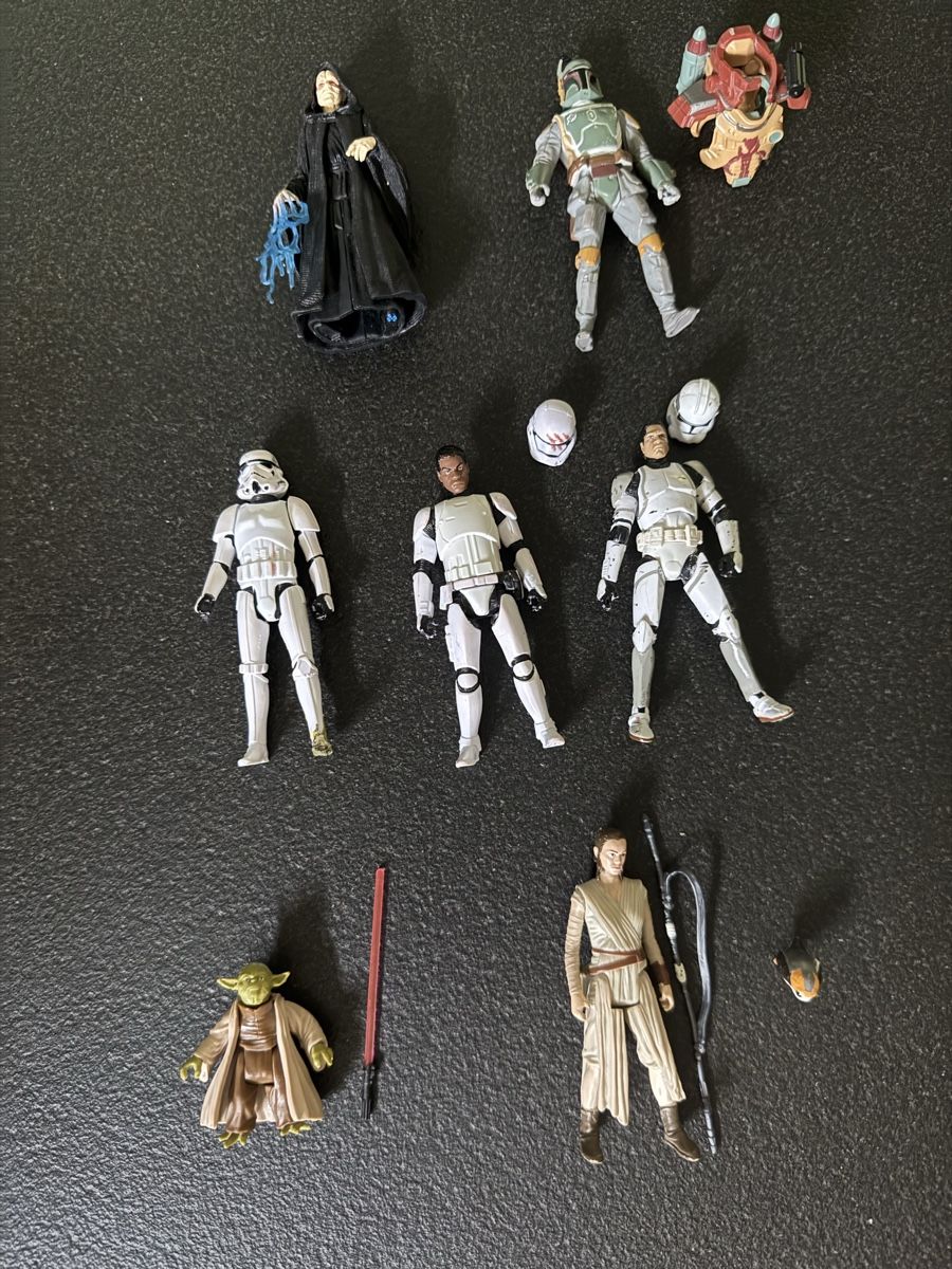 Star Wars Statuette: Star Wars - 7 figurines – Usato da Uvrier venduto da sauma85