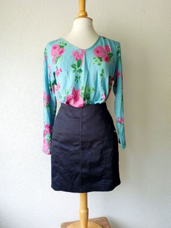ROCK JUPE FRANSA 38 M DUNKELBLAU ROCK top zu tunika Jacke
