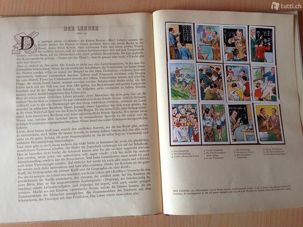 Sammelbilder & Trading cards: Berufsfibel mit komplett eingeklebten Sammelbildern – Gebraucht aus Lütisburg von wiesenpippau 2