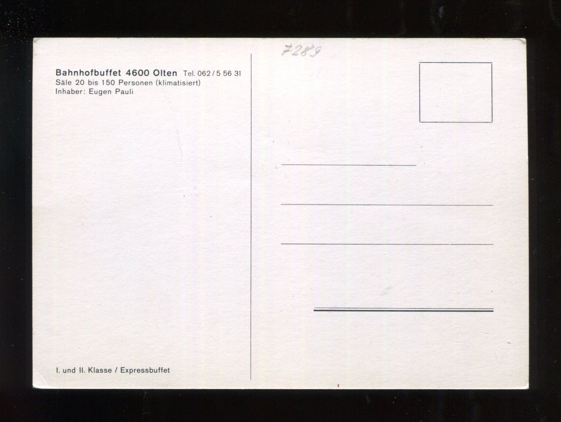 Cartoline postali: Olten, Bahnhofbuffet – Usato da Aarau venduto da Elmaar41 1