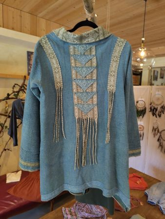 Anuttara hippie Jacke grün M