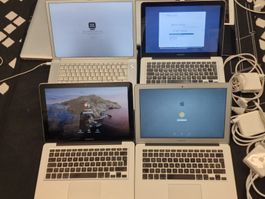 Konvolut Apple Notebooks 4 verschiedene Modelle gebraucht