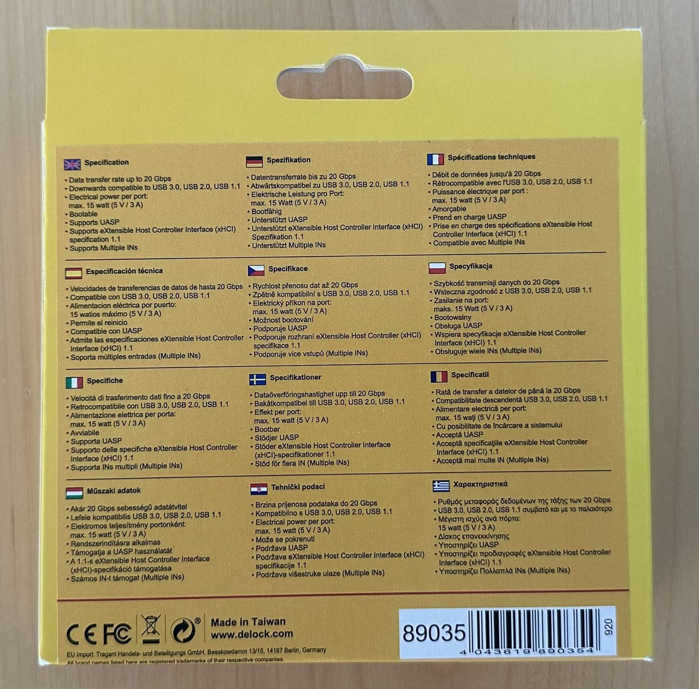 Unità & Adattatore: Delock - PCI Express Card / USB-C - 89035 – Nuovo e nell'imballaggio originale da Dielsdorf venduto da Empowered 3