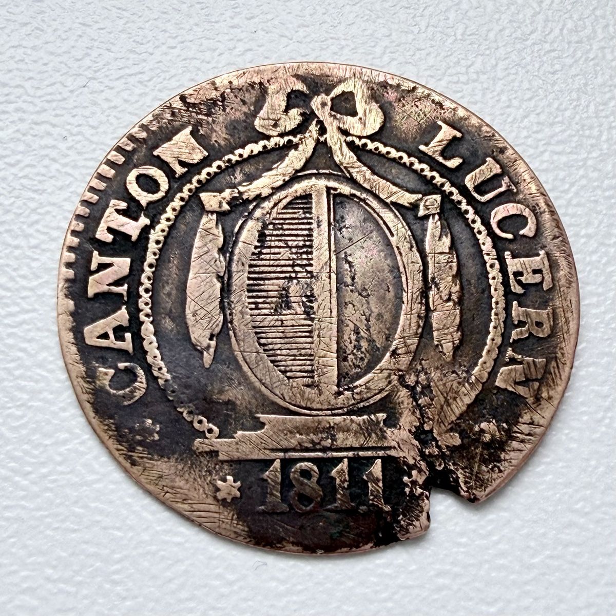 Tutti le monete: 1 Batzen 1811 Kanton Luzern Schweiz Billon ab 1 CHF – Usato da Sissach venduto da Valeriika