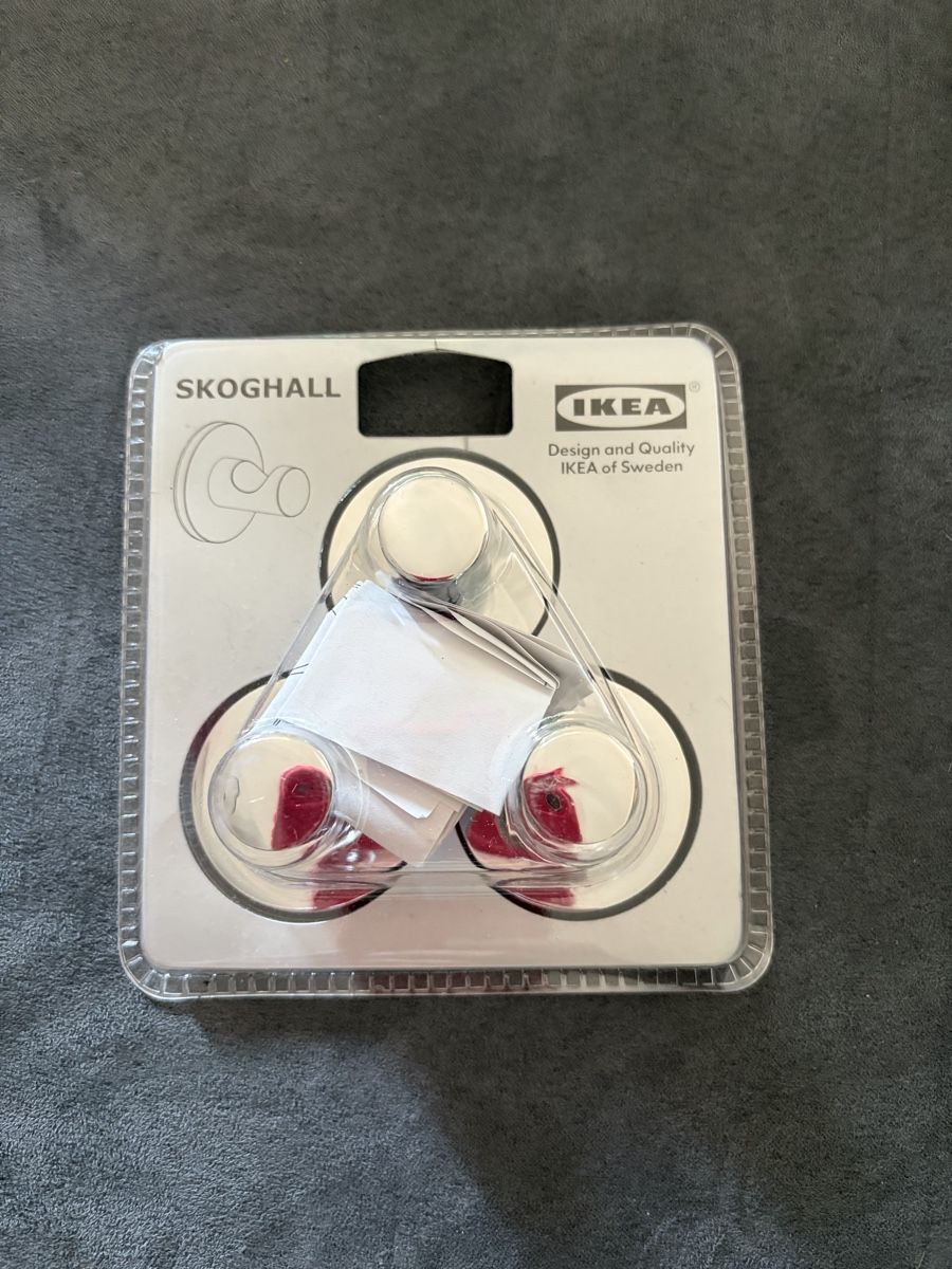 Ikea Supporti a parete: IKEA SKOGHALL hooks 3-pack new – Nuovo e nell'imballaggio originale da Sorengo venduto da dis_tfq6
