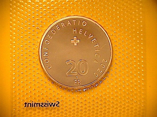 Tutti le monete: Gedenkmünze 20 Fr. - Roger Federer - 2020 – Nuovo e nell'imballaggio originale da Buchs AG venduto da Ged8 1