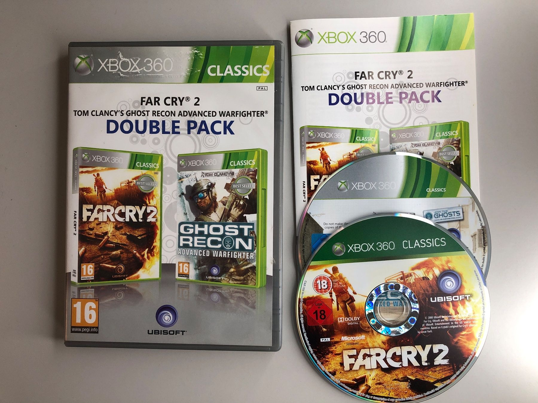 Microsoft Jeux: Double Pack - Far cry 2 & TC Ghost Recon - Xbox 360 – D'occasion à St.gallen par taduz