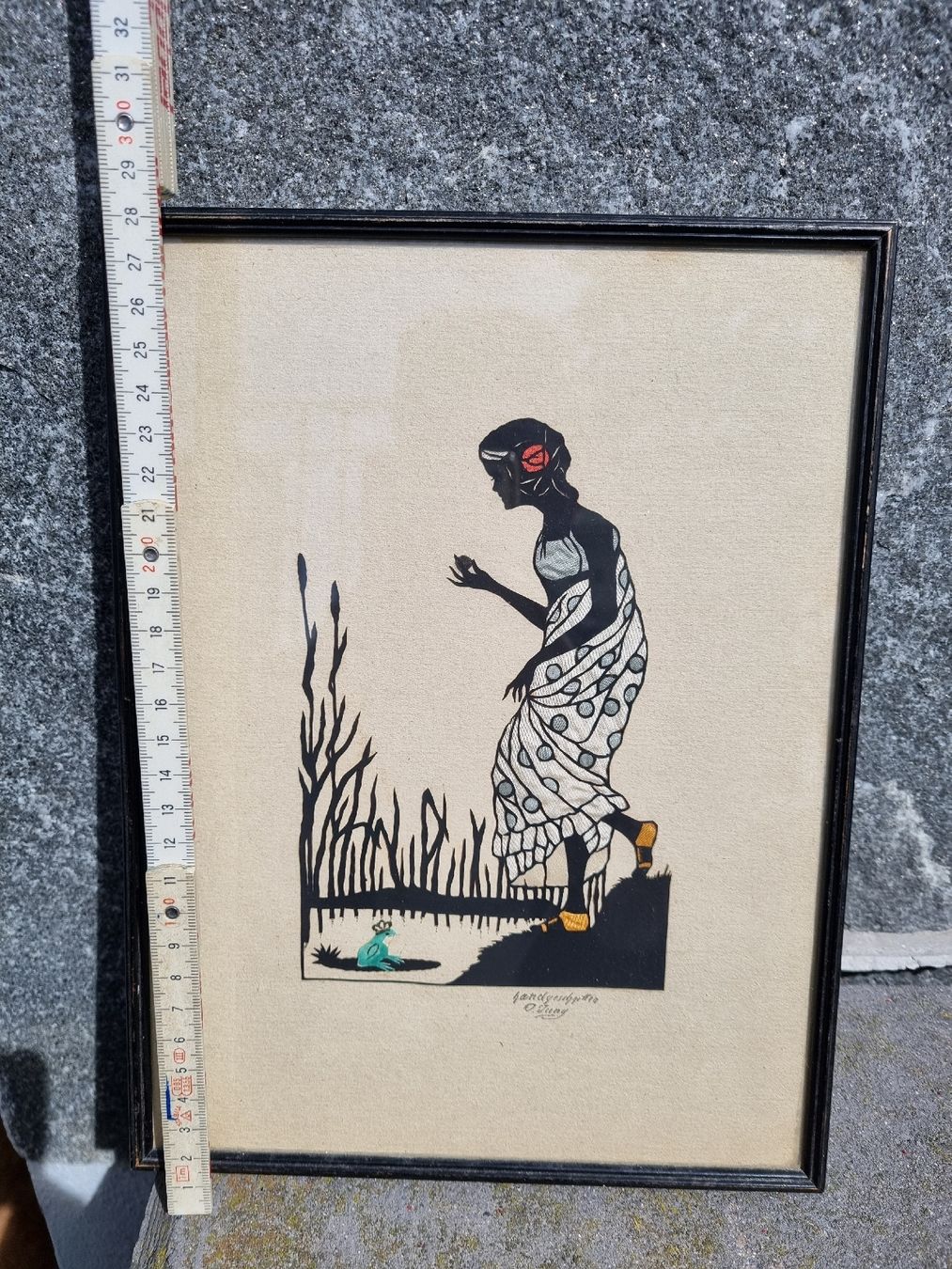 Tableaux: Bild signed Hand geschnitten. – D'occasion à Ostermundigen par vintage60 2