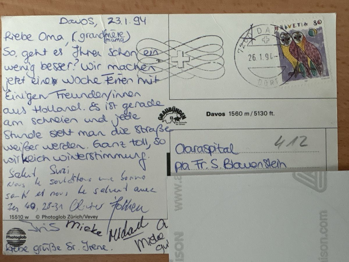 Cartoline postali: Ansichtskarte Davos 1994 – Usato da Fislisbach venduto da BadensiA 1