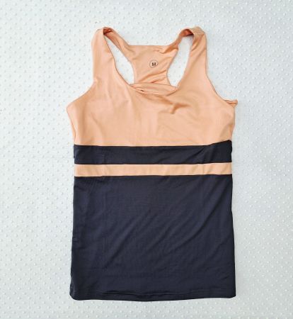 Neu! Sport Top Damen Orange/Grau Gr. M
