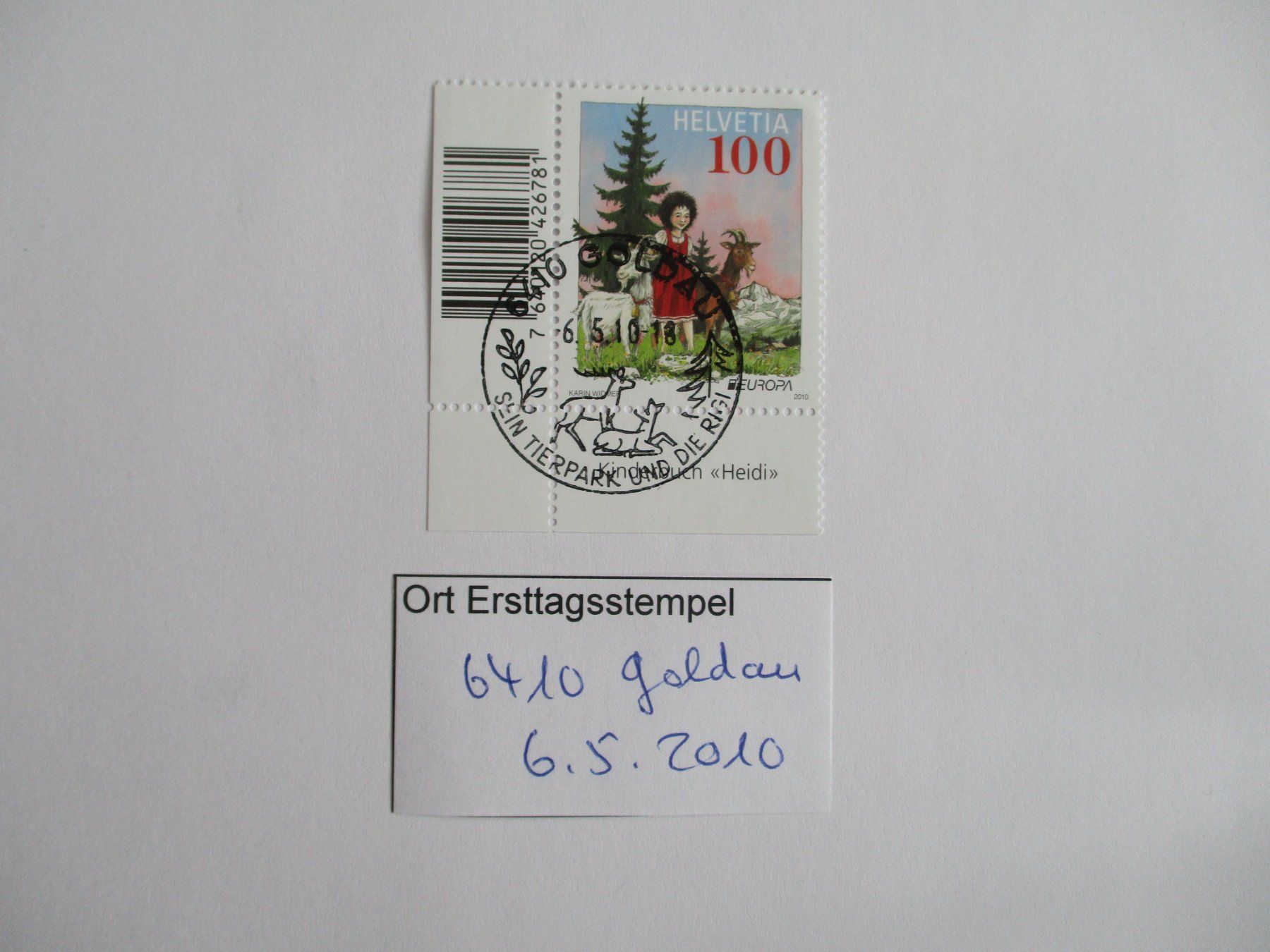 Tutti i francobolli: Voll Ort Ersttagsstempel 6410 Goldau – Usato da Langnau b. Reiden venduto da Aktuell88