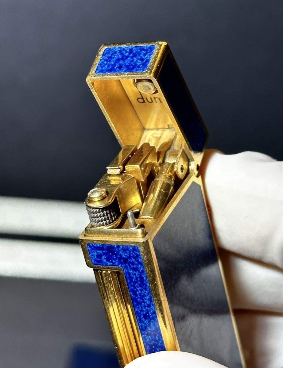 Dunhill Briquets: Dunhill Rollagas Lighter Lapis Lazuli Box – D'occasion à Zürich par RatsTreasure 6