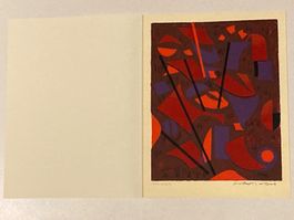 Oskar Dalvit 1975 (1911-1975) Holzschnitt signiert Handabzug