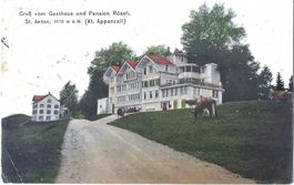 Gruss v.  Gasthaus  u.  Pension  Rössli,  St.  Anton, Kt. AI