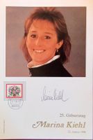 Marina Kiehl Autogramm signiert Sammelkarte 18x26cm