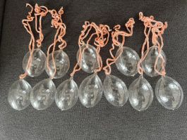 Mundgeblasene, handgefertigte Glas-Eier, Deko, Top!