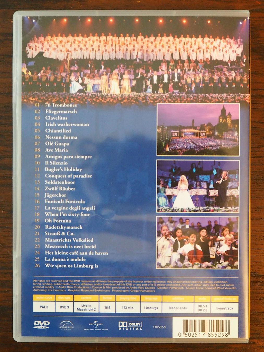 Tutti i DVDs: André Rieu / 6 DVDs – Usato da Chur venduto da big_5zx8 2