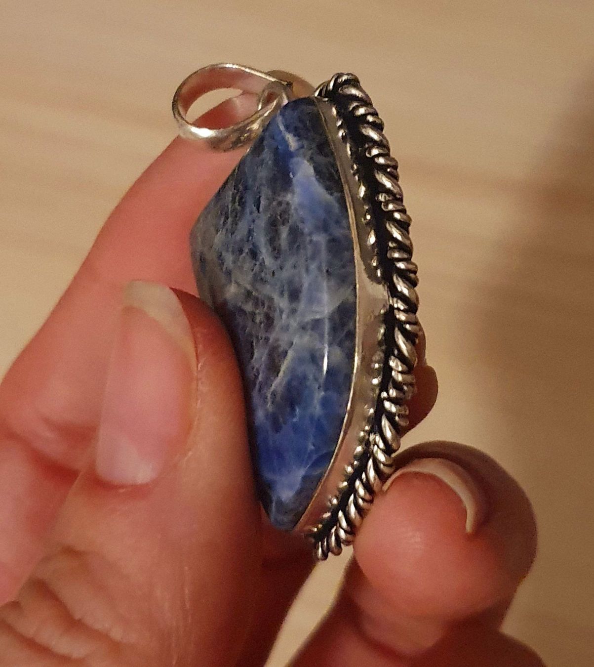 Ciondoli: Halskette mit Lapislazuli-Anhänger, 925er Silber – Nuovo (secondo la descrizione) da Andelfingen venduto da nicoletta11 3