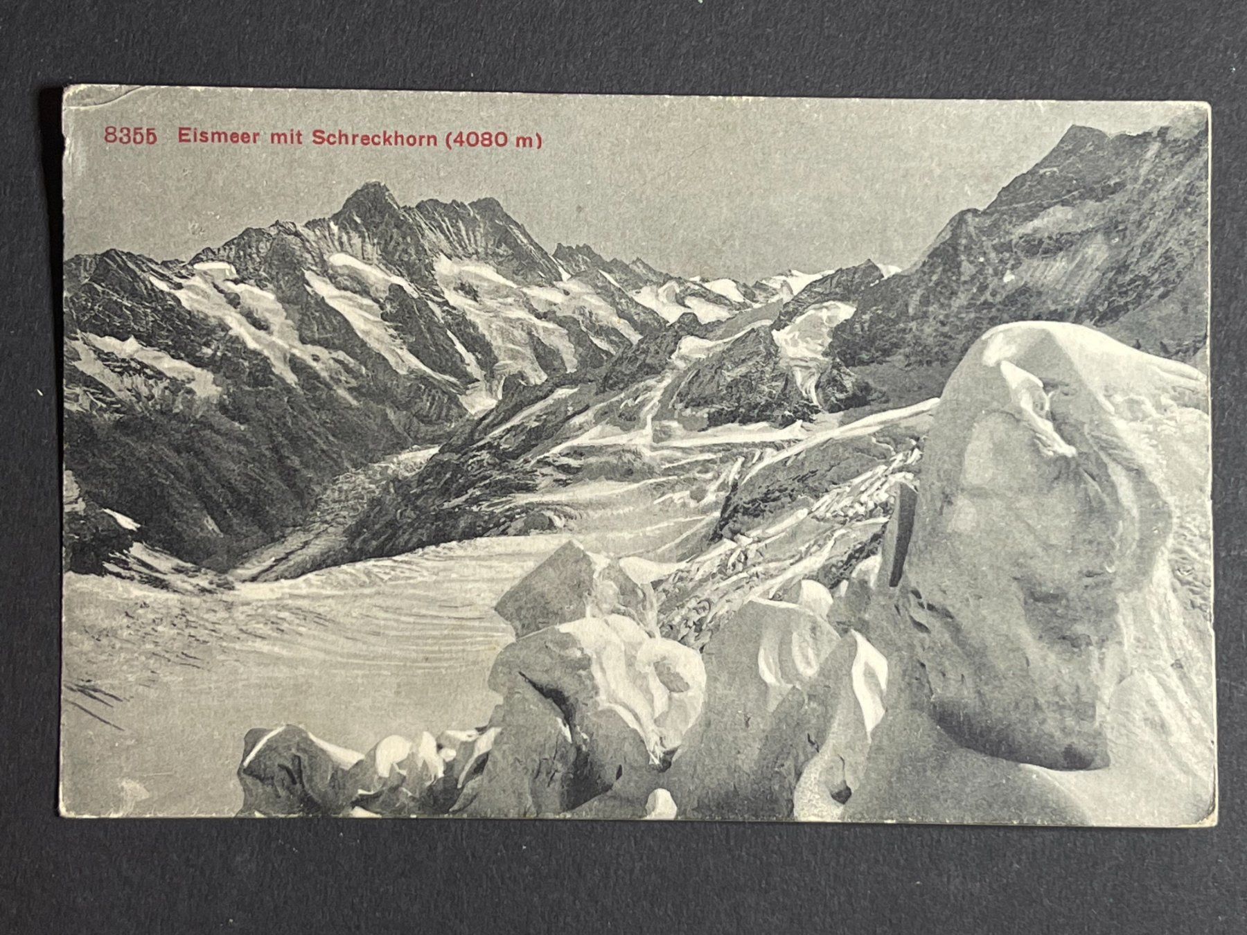 Cartoline postali: Grindelwald, Eismeer mit Schreckhorn – Usato da Steg VS venduto da danwer74